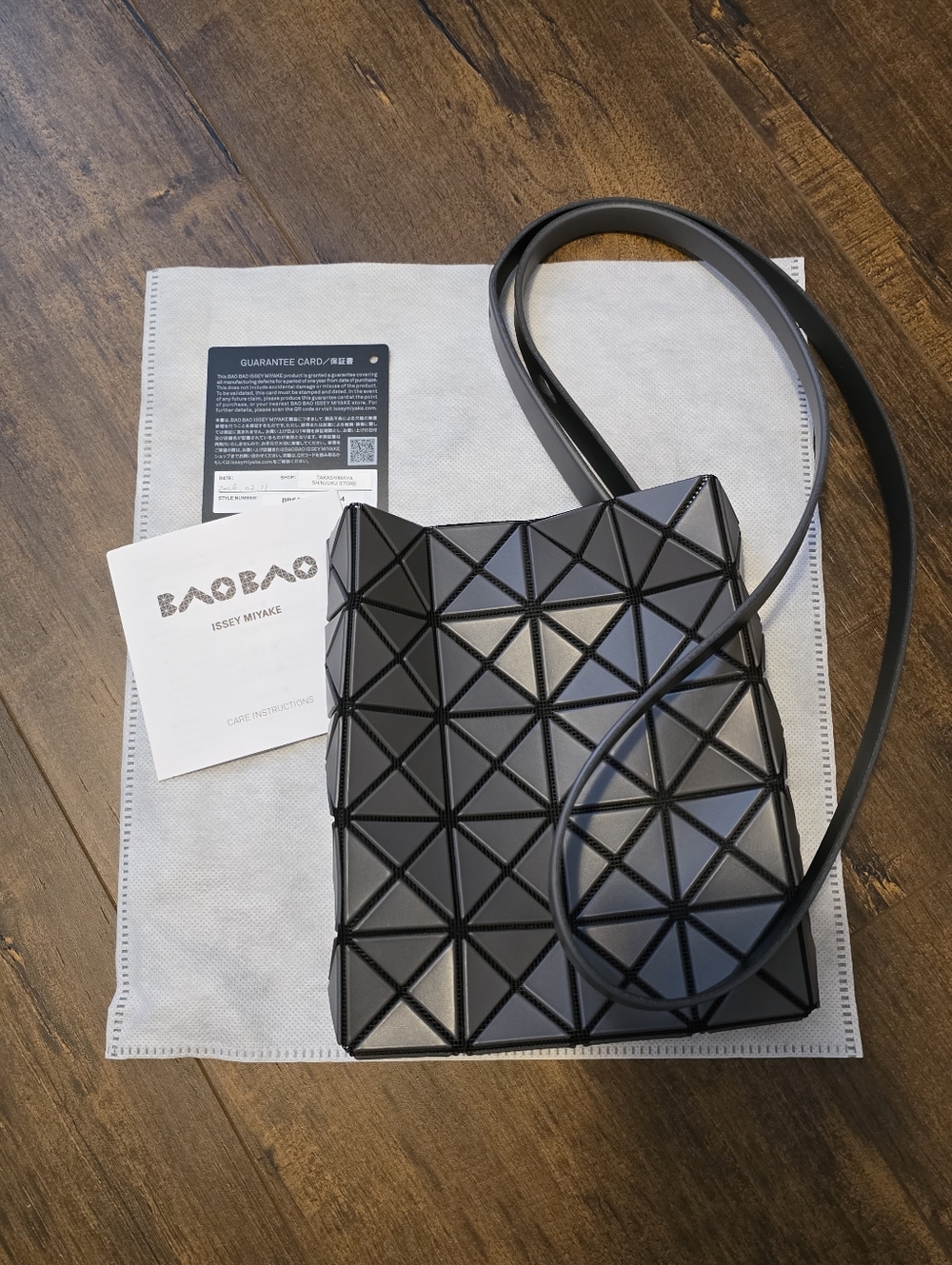 BNWT Issey Miyake Black Geometric Baobao Crossbody Bag